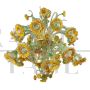 Artistic Murano glass chandelier with sunflowers