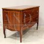 Antique Louis XV dresser in inlaid rosewood, 18th century Italy