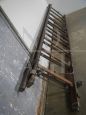 Ippis vintage wooden extendable ladder