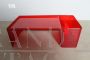 Usame red coffee table by Patricia Urquiola for Kartell, 1980