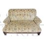 Antique living room set with sofa and armchairs in damask fabric