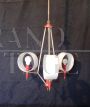 1970s space age chandelier with directional lampshades