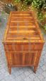 Antique Louis XVI chest of drawers veneered in walnut and threaded