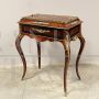 Antique Napoleon III jardiniere planter coffee table with inlays