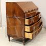 Antique Louis XVI bureau chest of drawers in walnut, Italy 18th century