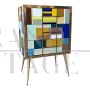 Small dresser or large bedside table in multicolored Murano glass