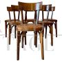 Set of six bistro chairs from the 1950s