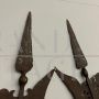 Pair of antique halberds forged in wrought iron, Italy late 19th century