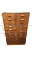 Vintage oak office drawer unit