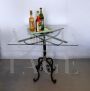 Vintage wrought iron bistrot table structure, 1960s