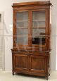 Antique Italian Louis Philippe era buffet & hutch in walnut