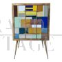 Small dresser or large bedside table in multicolored Murano glass