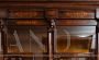 Antique Smith Neapolitan bookcase in mahogany feather