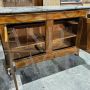 Antique Charles X Capuchin sideboard with marble top