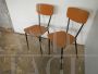 Pair of formica chairs from the 70s