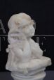 19th century Italian marble bust of a girl with A. Frilli signature      