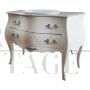 Baroque style bathroom vanity unit with sink and drawer