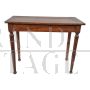 Antique wooden game table with drawer