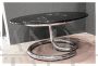 Coffee table by Giotto Stoppino in metal tubing and smoked glass, Italy 1970s