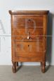 Antique cabinet with three drawers from the Charles X era - 1820