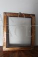 Antique 17th century frame in carved, lacquered and gilded wood