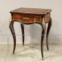 Napoleon III sewing table in bois de rose inlaid with marqueterie, 19th century