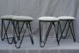 Set of 4 vintage stools