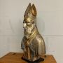 Large 17th century Mecca-gilt silver bust sculpture of Saint Nicholas