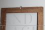 Large antique 19th century frame in carved solid walnut