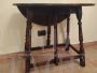 Antique Edward VII pembroke coffee table in solid oak