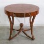 Antique circular table with two drawers, 19th century