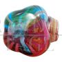 Multicolored Murano glass handbag sculpture by Colizza