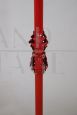 Vintage coat stand in red lacquered iron, early 1900s