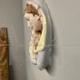 Wall sculpture with Virgin and Child in majolica, Italy 1950s