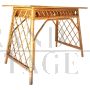 Bamboo and rattan desk in the style of Luis Sognot, Italy 1960s