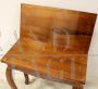 Small antique console folding table with central inlay, Italy '700 - Louis XV