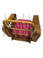 Iconic wicker armchair designed by Paul Frankl in the 50s