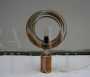 Vintage table lamp in parchment and bamboo Gabriella Crespi style