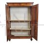 Antique wardrobe or pantry cabinet from the 19th century in walnut