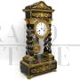 Antique Napoleon III period table pendulum clock in wood and bronze