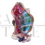 Multicolored Murano glass handbag sculpture by Colizza