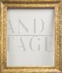 Antique Neapolitan Empire frame carved in gold leaf