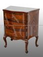 Antique Louis XIV Neapolitan chest of drawers in walnut briar