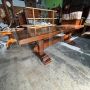 Large antique Tuscan refectory table in solid oak