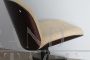 Swivel office chair by Ico Parisi for Mim Roma in rosewood