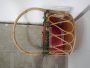 Vintage 70s wicker basket with lid