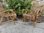 Pair of wicker armchairs from the 1950s