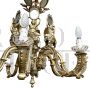 Antique Empire style gilded bronze chandelier, early 1900s