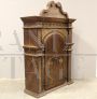 Antique 18th century hanging cabinet, lacquered and painted