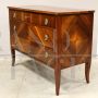 Antique Directoire period chest of drawers in walnut, Italy 18th century